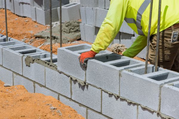 Concrete Blocks Installation in Grove City