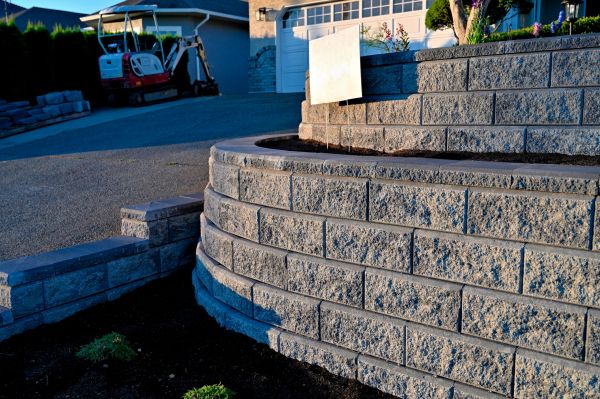 Stone Retaining Wall Repair in Grove City
