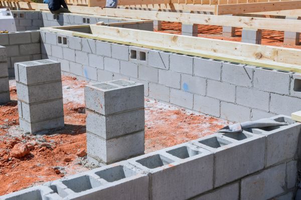 Cement Block Installation in Grove City