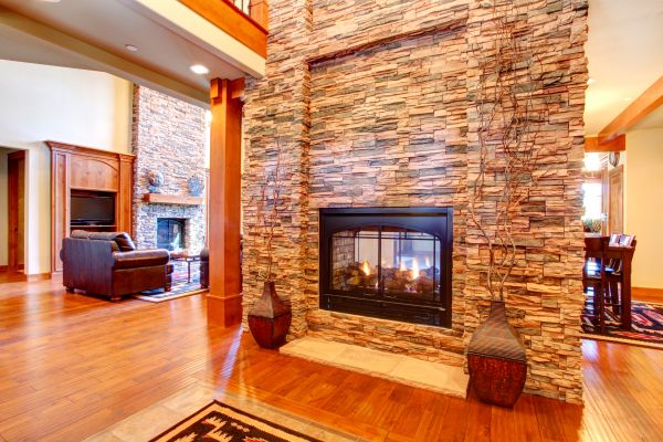 Stone Hearth Installation in Grove City